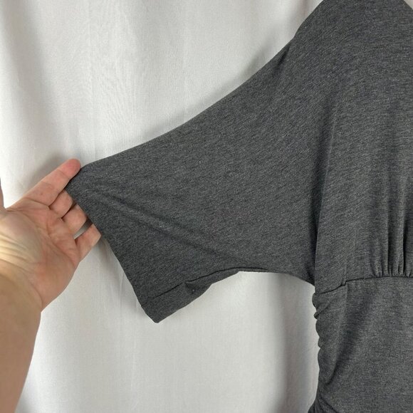 NEW Rabbit Rabbit Rabbit Knit Dress Women 12 Gray‎ Dolman Sleeve A Line Knee - Picture 3 of 8